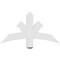 Ekena Millwork Davenport Architectural Grade PVC Gable Bracket, 36"W x 19 1/2"H x 4"D x 4"F, 13/12 Pitch GBP036X20X0404DAV00 - alternate 2